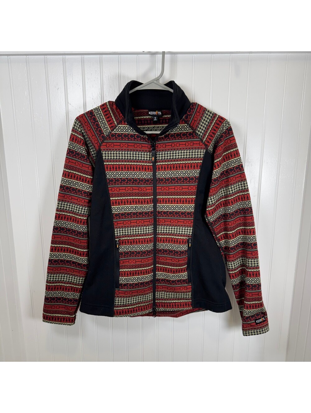 Kerrits Women's Small Equestrian Fleece Riding Jacket Full Zip Pattern